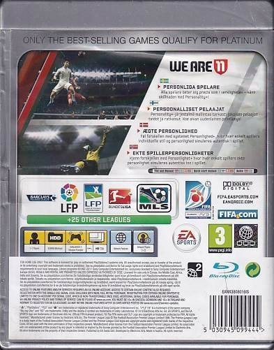 FIFA 11 Platinum - PS3 (B Grade) (Genbrug)